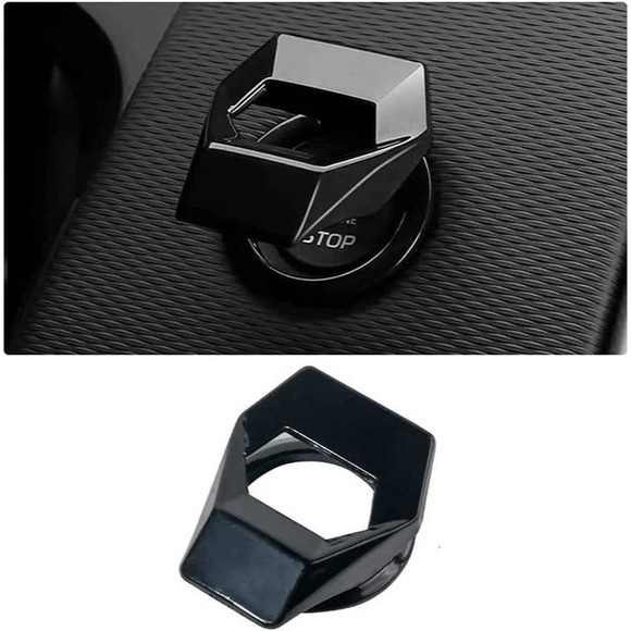 Engine Start/Stop Button Cover for Civic CRV XRV Challenger Charger (Bla… - Picture 1 of 7
